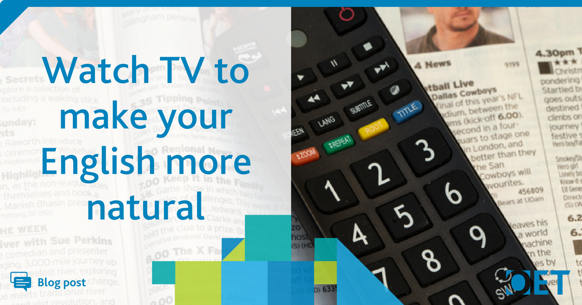 Amazingly, watching TV can improve your English!