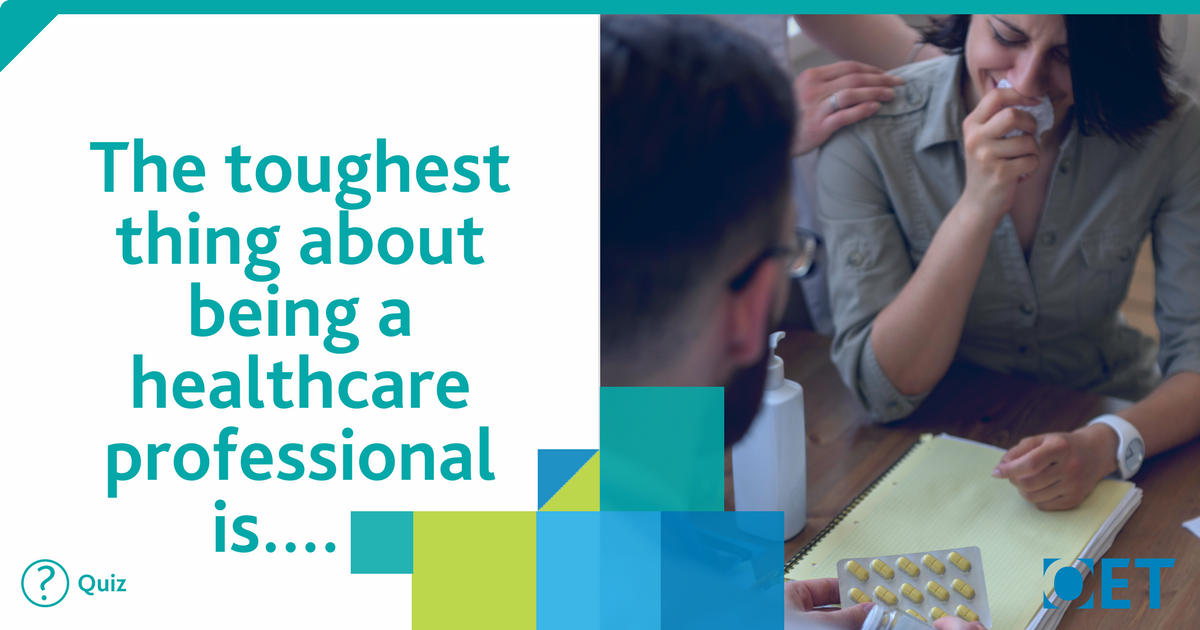 Share your feelings about being a healthcare professional