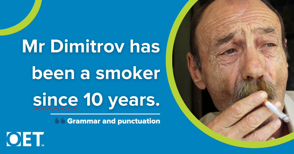 Mr Dimitrov has been a smoke since 10 years